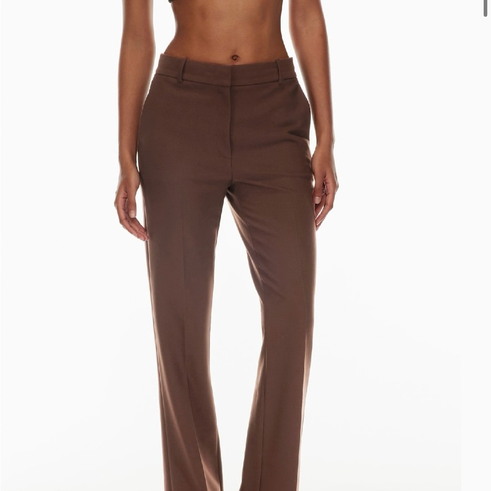 Aritzia Babaton Straight Leg Women's Pants DEEP TAUPE